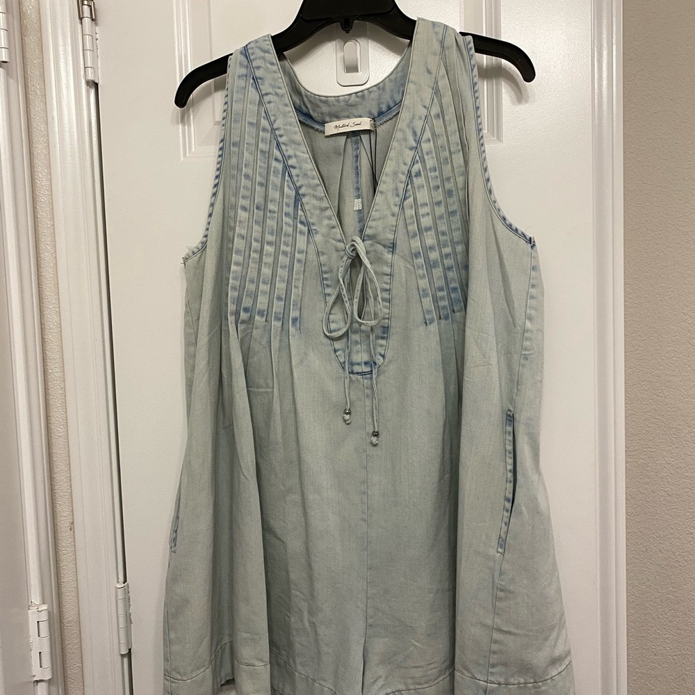 Mustard Seed acid wash Romper